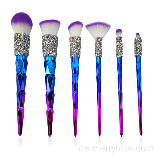 6PC Diamond Makeup Pinselsammlung